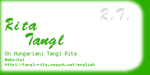 rita tangl business card